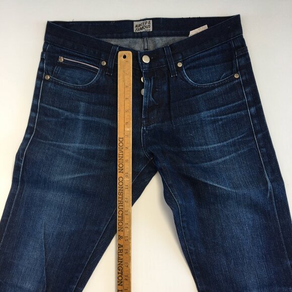 Naked & Famous Skinny Guy Selvedge Button Fly Jeans 32 - Picture 11 of 12